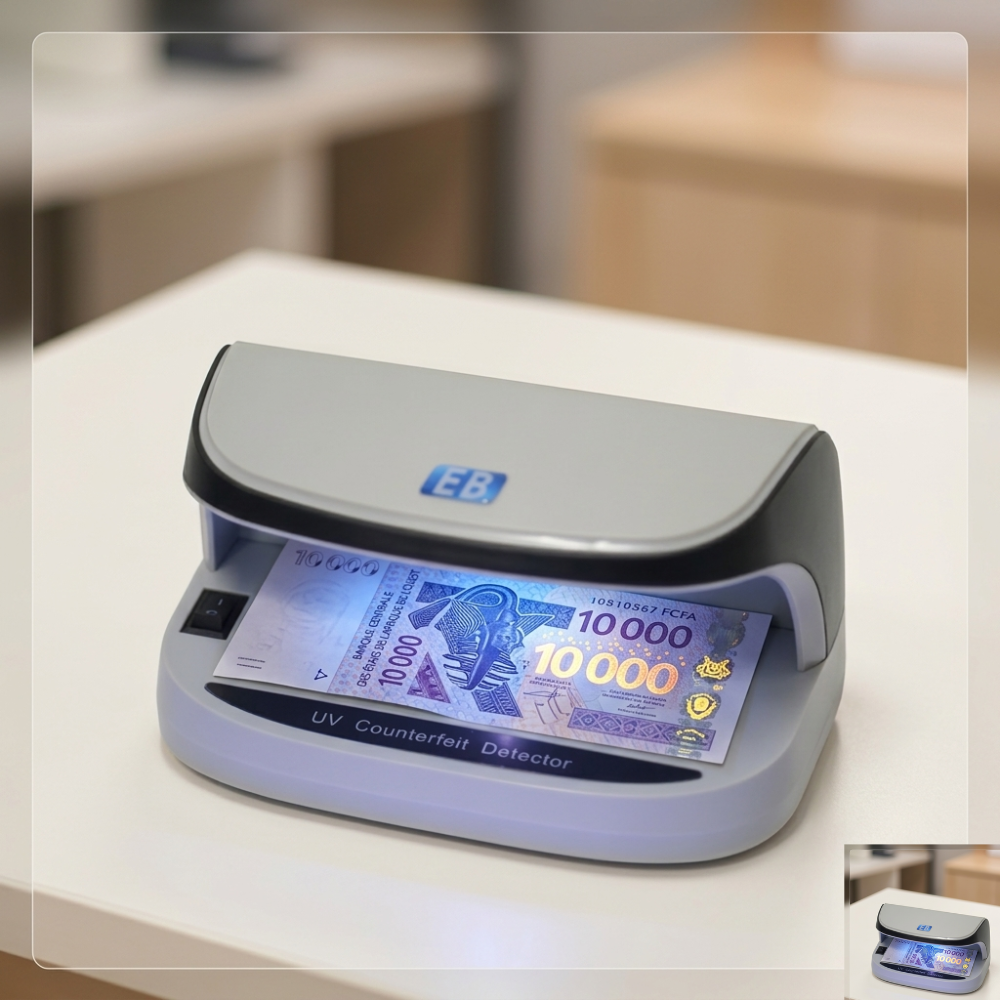 Détecteur de faux billets portable rechargeable