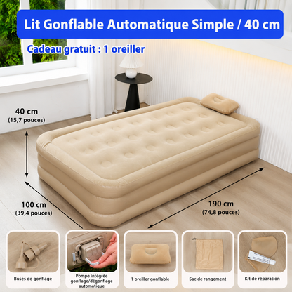 Matelas gonflable électrique 40cm