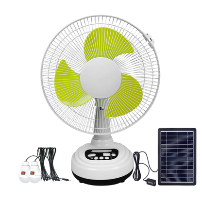 Ventilateur Solaire Multifonction avec Kit d'Éclairage