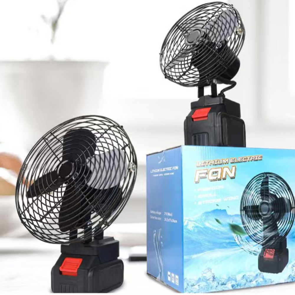 Ventilateur à 2 batteries rechargeables
