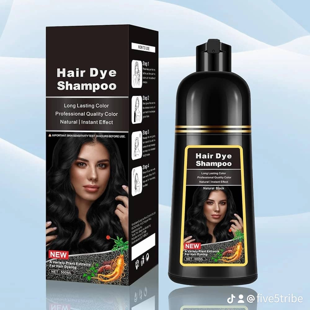 Shampoing colorant noir 3-en-1