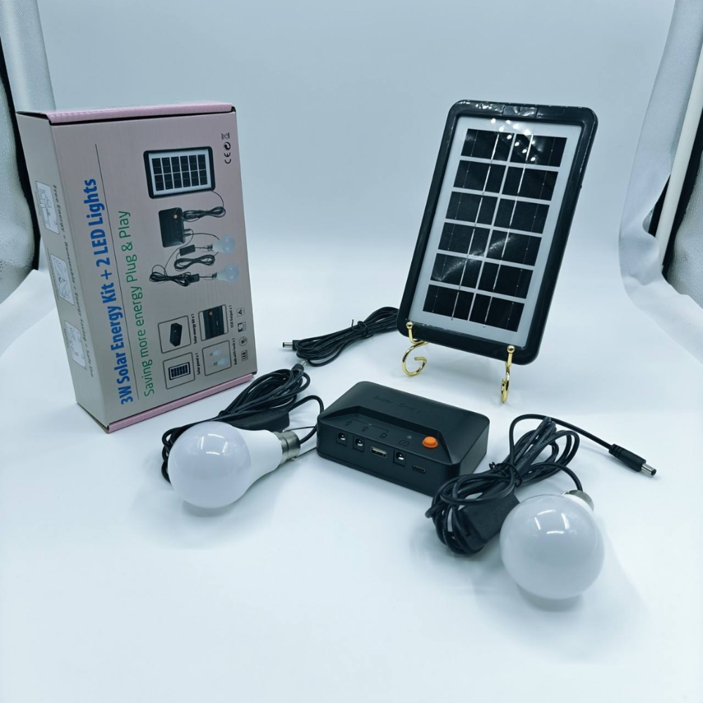 Kit d'éclairage solaire 4-en-1