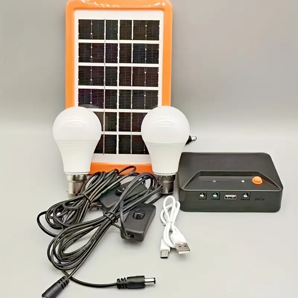 Kit d'éclairage solaire 4-en-1