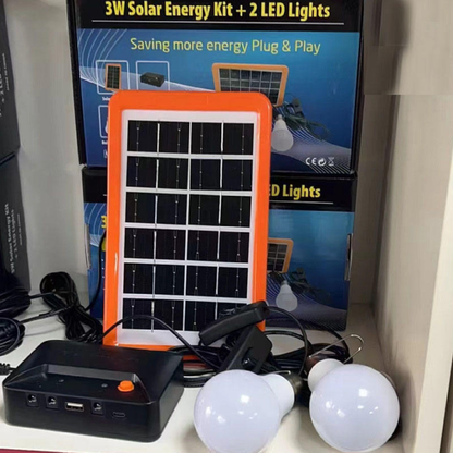 Kit d'éclairage solaire 4-en-1