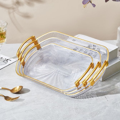 Ensemble de Plateaux Plastique lot de 3 pièces