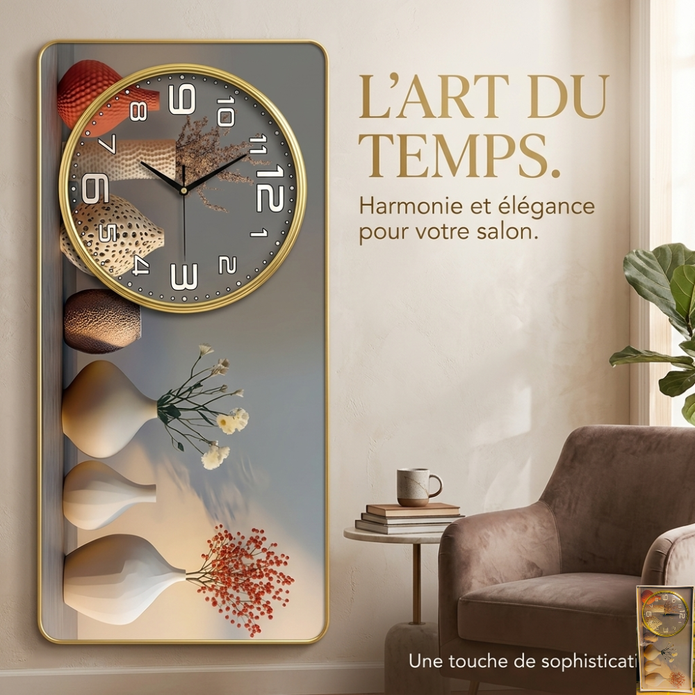 Tableau-Horloge murale décorative