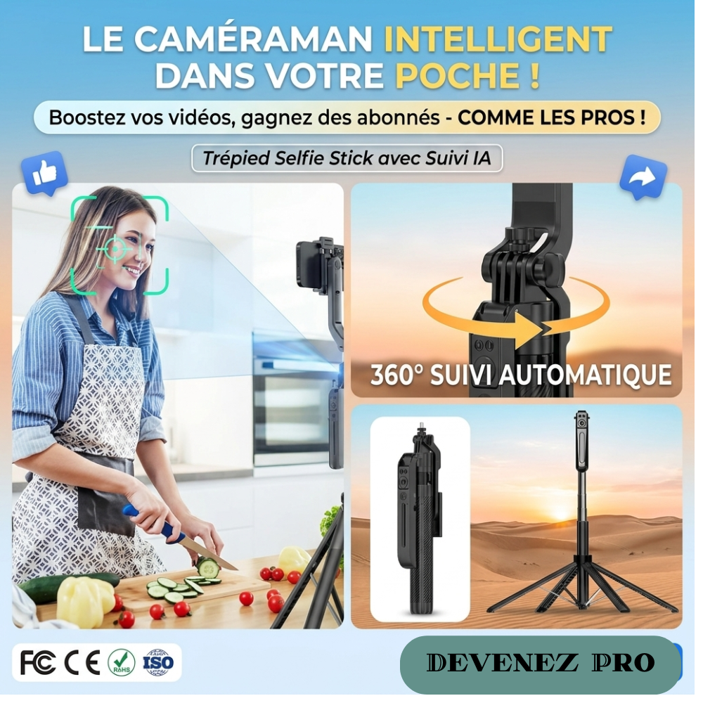 Trépied suiveur de mouvement intelligent
