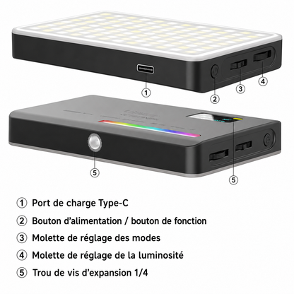 Mini Lampe LED RGB de Poche