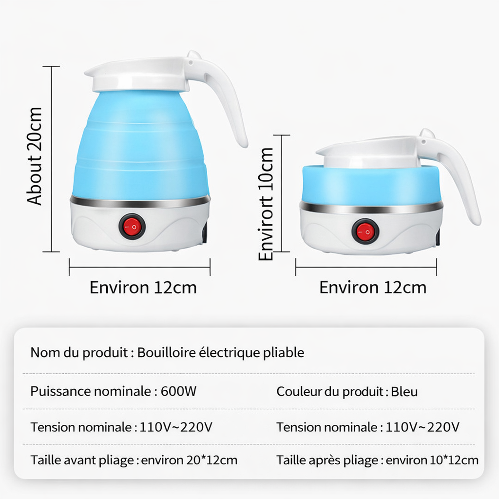 Chauffe-eau électrique pliable