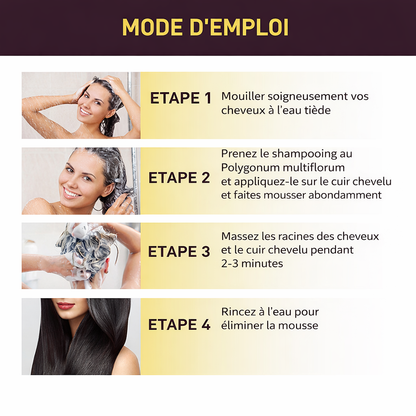 Shampoing colorant noir 3-en-1