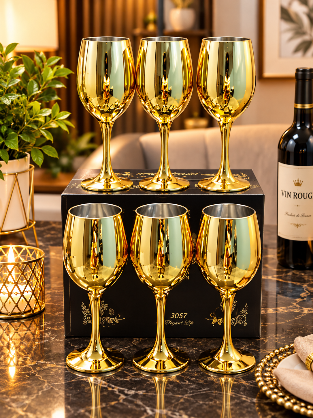 Verre à vin lot de 6pcs