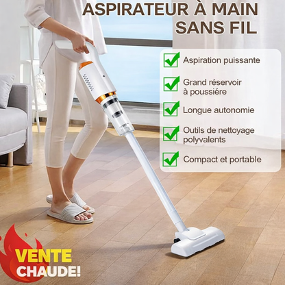Aspirateur balai sans fil 3-en-1