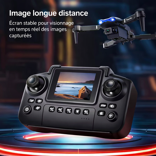 Drone E88 Pro avec Télécommande à Écran Intégré